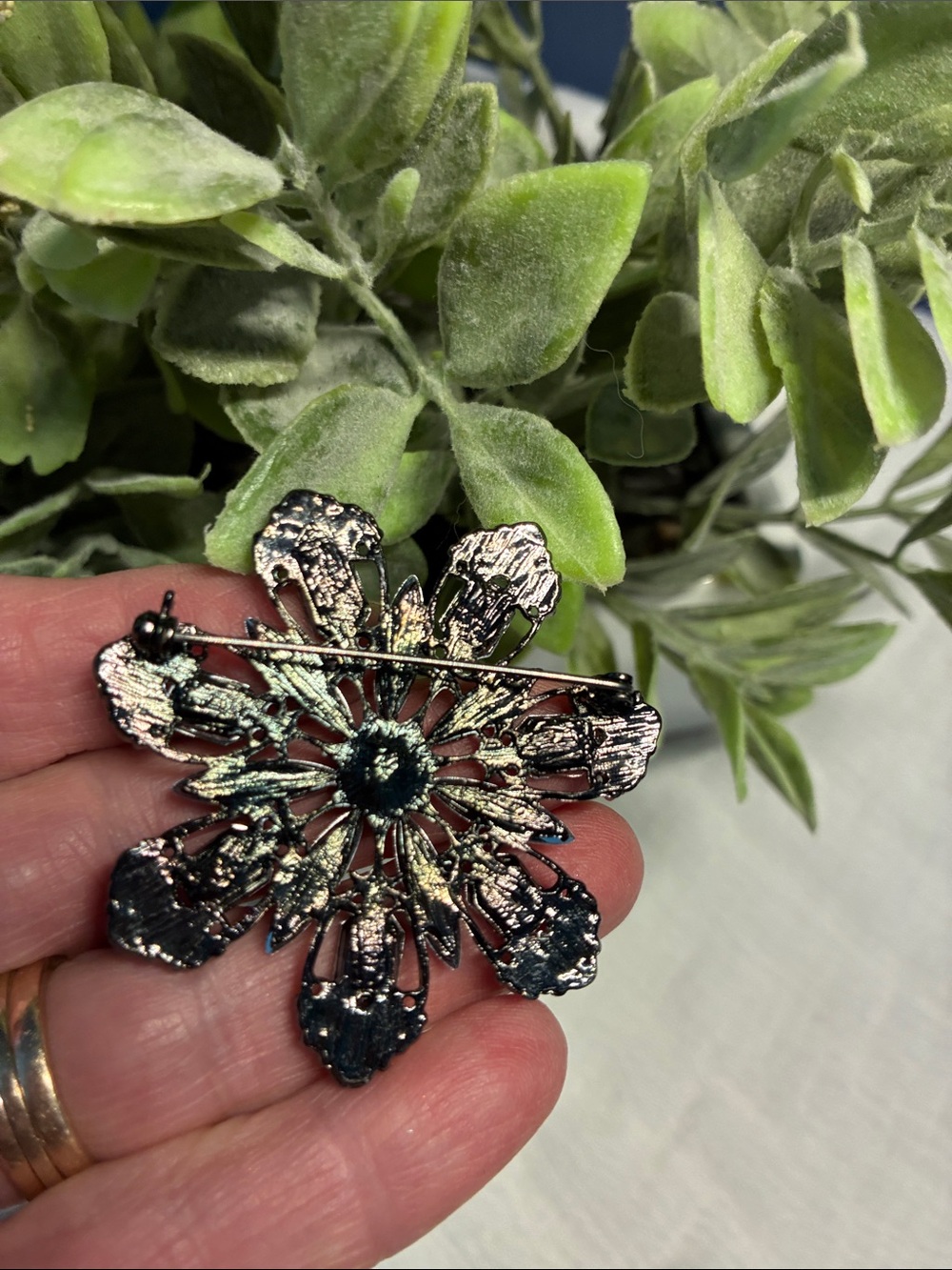 Autumn Colors Rhinestone Brooch - Picture 3 of 4